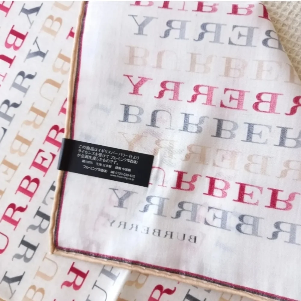 Burberry Silk Hankerchief | Rare Pink | Never Used - Picture 4 of 7